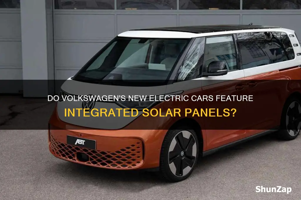 do the new volkswagen electric cars have solar panels