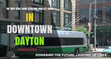 Are Electric Trolley Cars Still Running in Downtown Dayton?