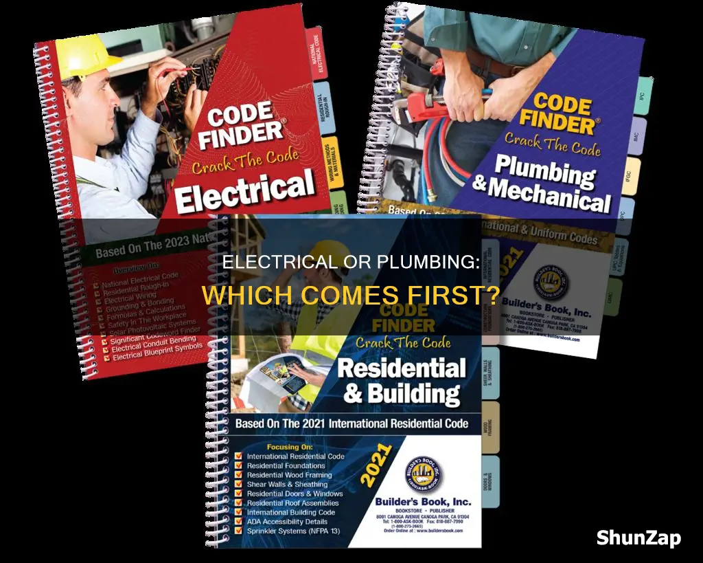 do you do electrical or plumbing first