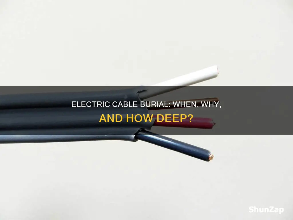 do you have to bury electric cable