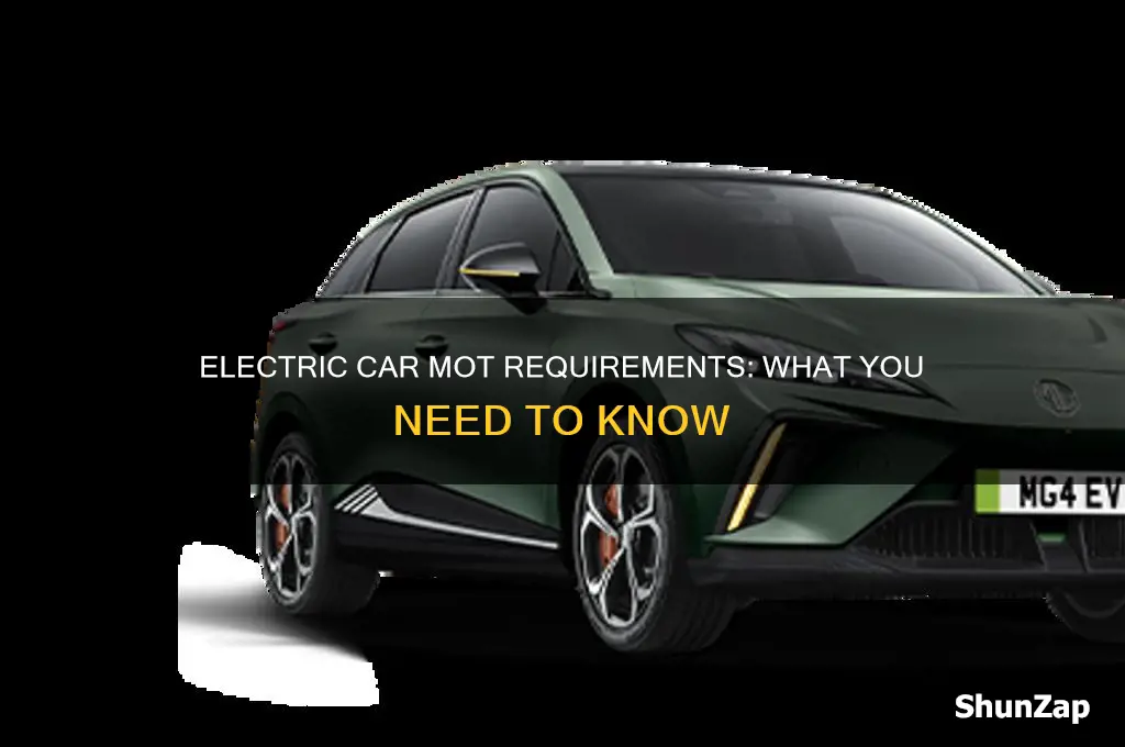 do you have to mot an electric car