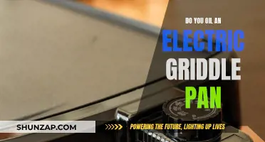 How to Maintain an Electric Griddle: Oil Application