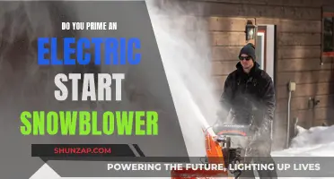 How to Prime Your Electric Start Snowblower