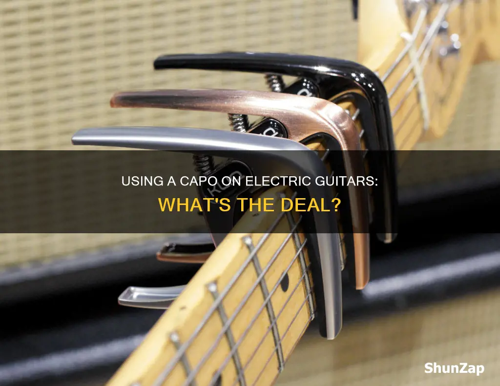 do you put capo on electric guitars