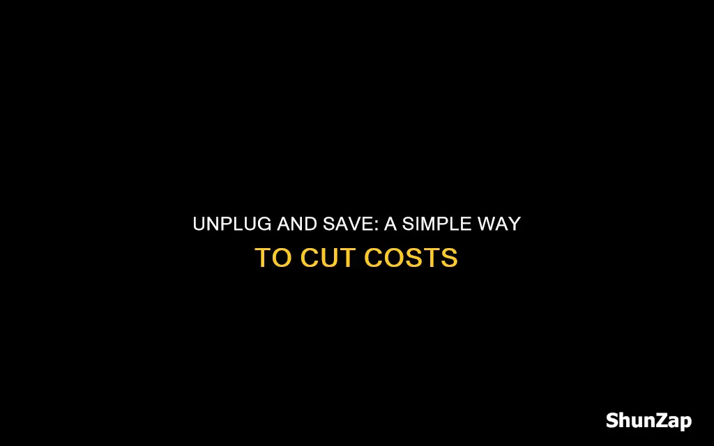 do you sabe money unplugging electrical items