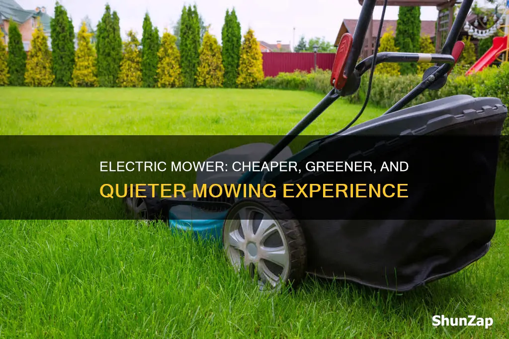 do you save money with electric mower