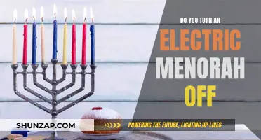 Electric Menorah: To Turn Off or Not?