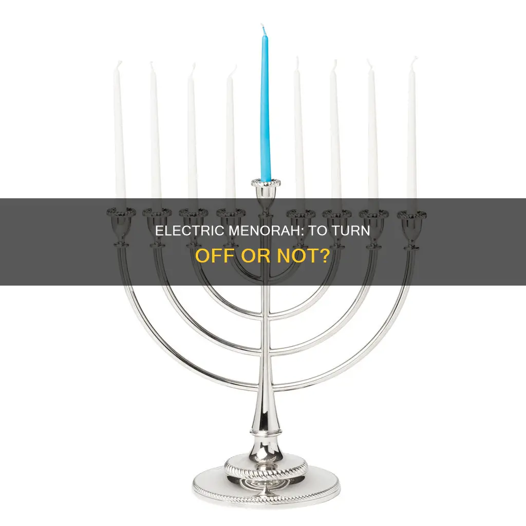 do you turn an electric menorah off