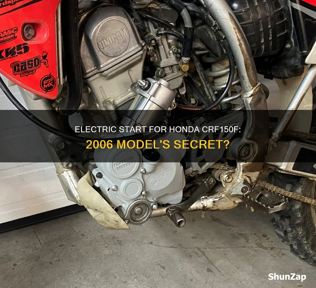 does 2006 honda crf150f have electric start