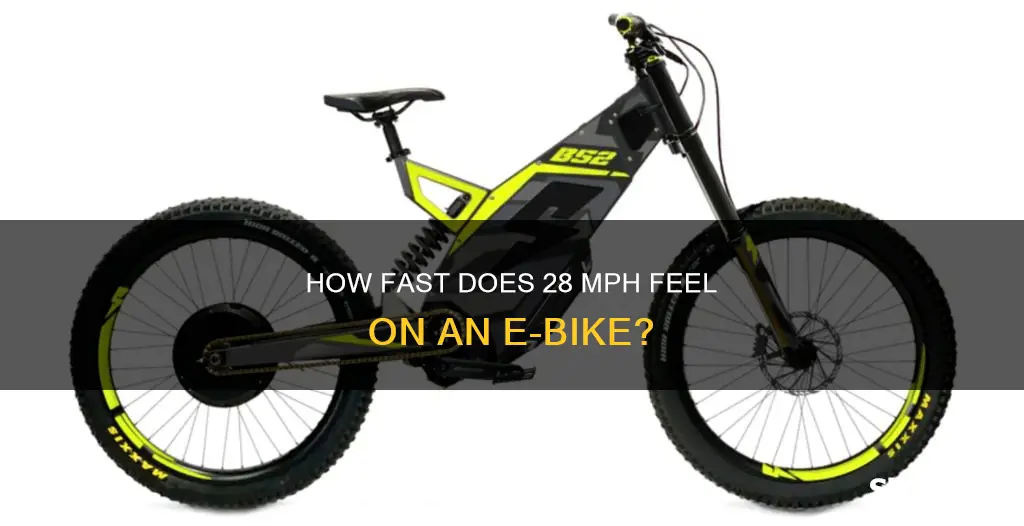 does 28 mph feel fast electric bike