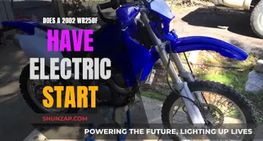 Electric Start on a WR250F: 2002 Model's Secret?