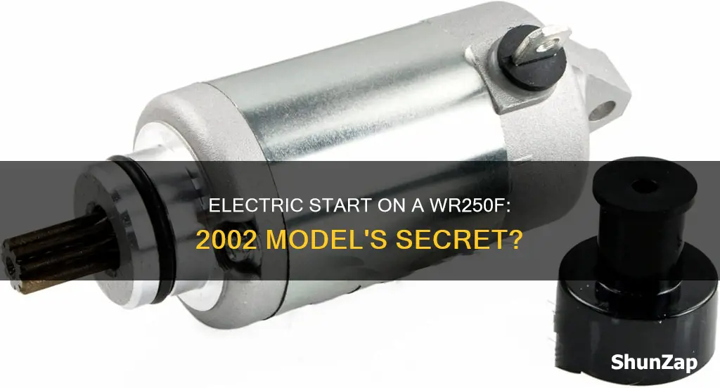 does a 2002 wr250f have electric start