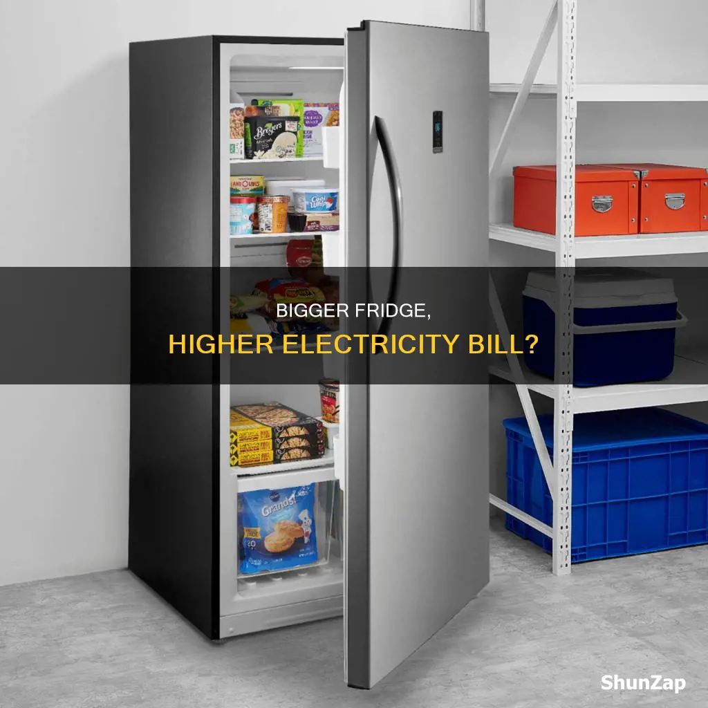 does a bigger fridge consume more electricity