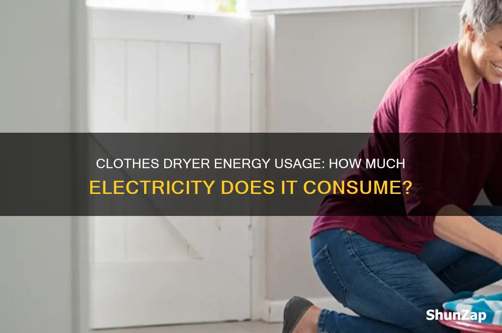 does a clothes dryer use a lot of electricity