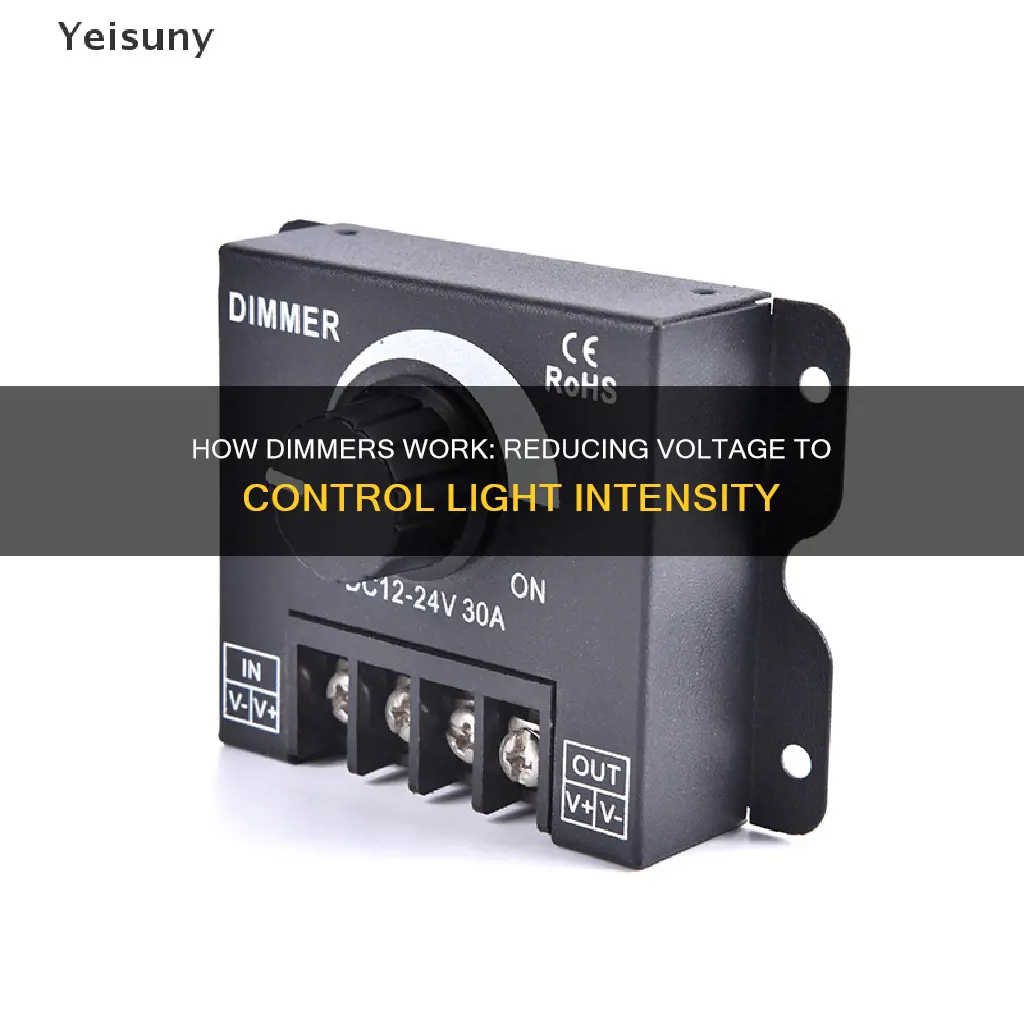 does a electrical dimmer reduce the voltage