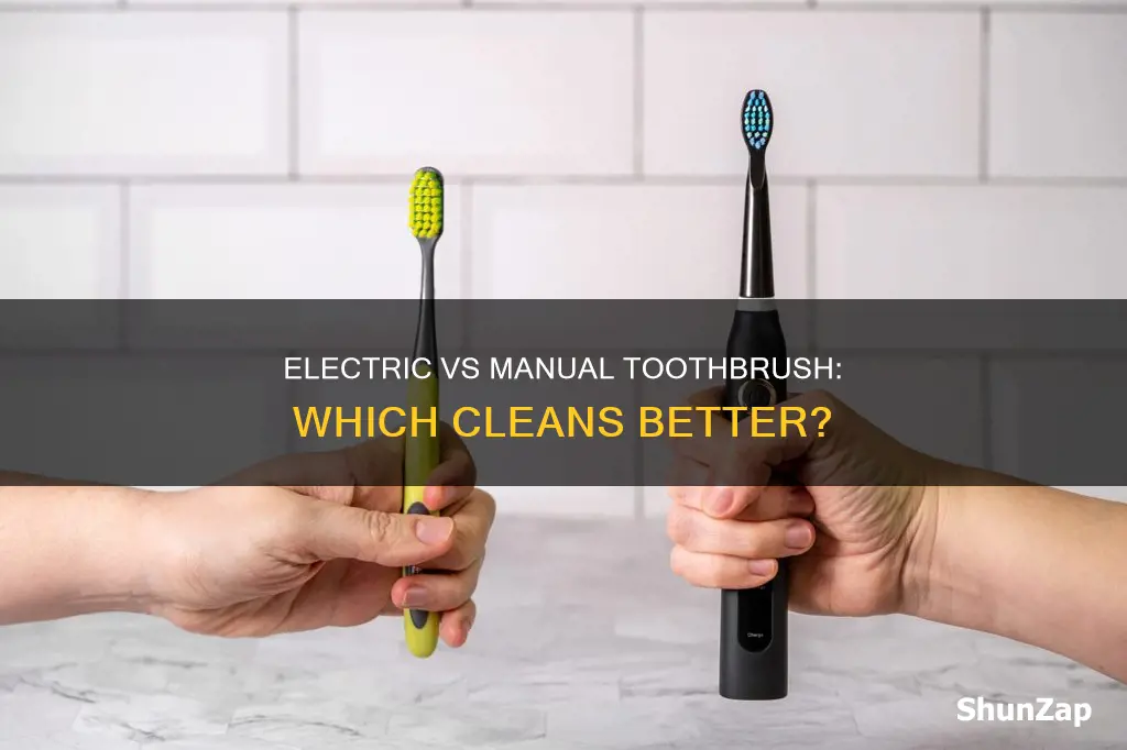 does a manual toothbrush better than electric