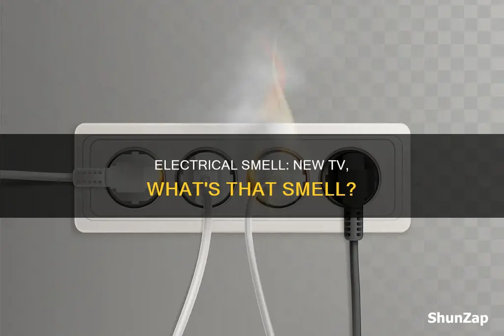 does a new tv cause electrical smell