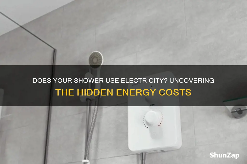 does a shower use electricity