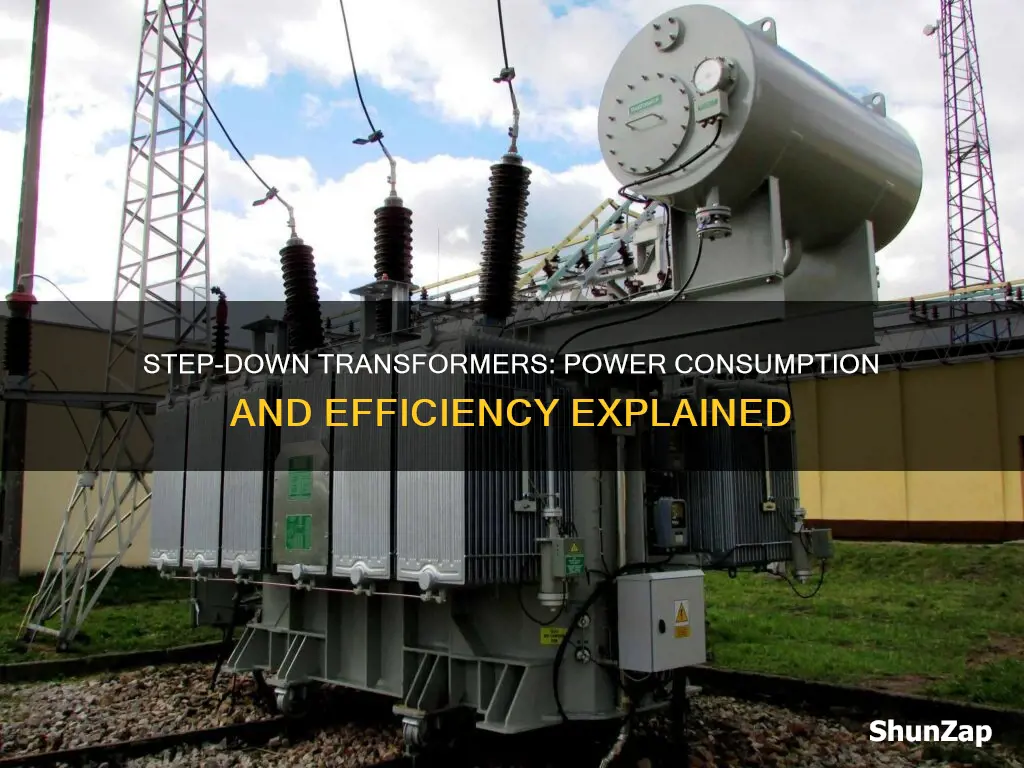 does a step down transformer consume electricity