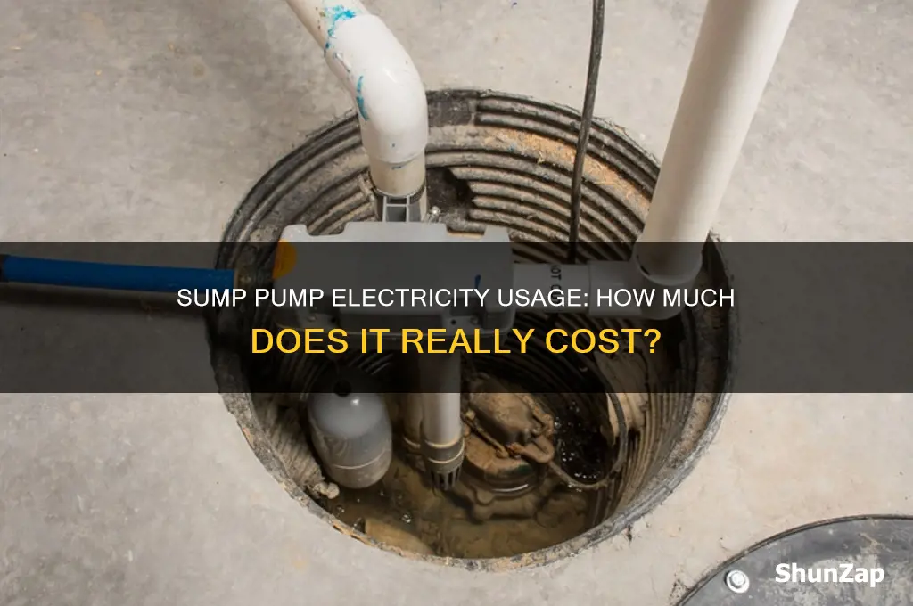 does a sump pump use a lot of electricity