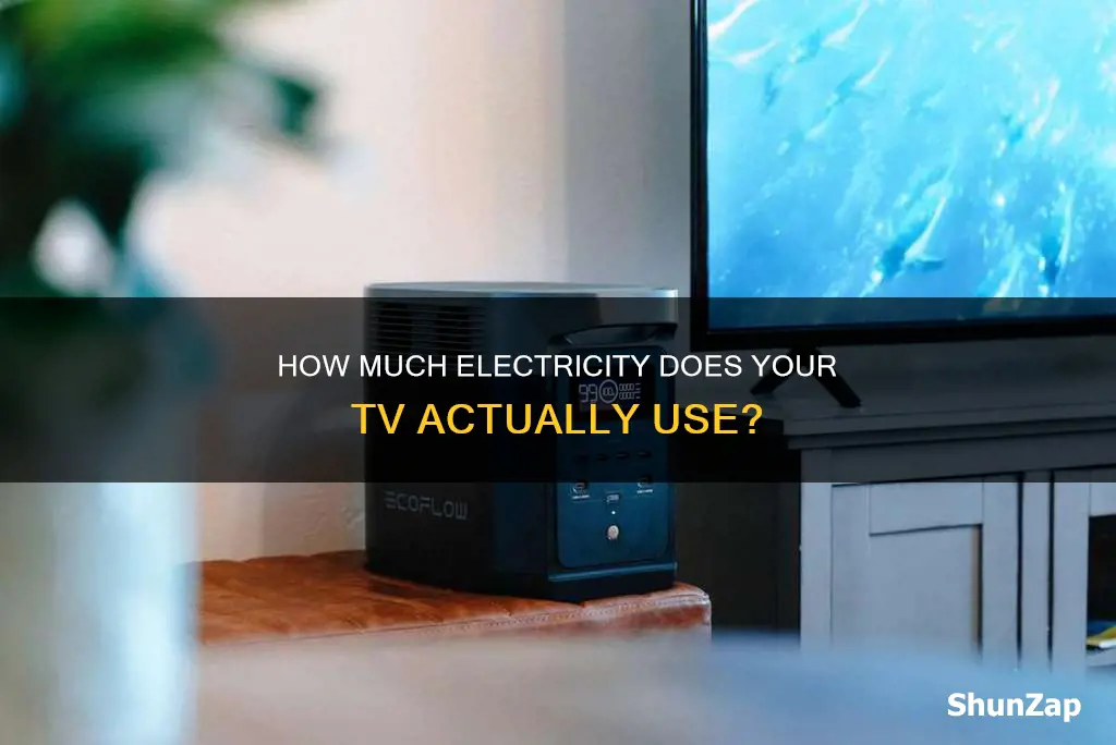 does a tv useva lit of electric