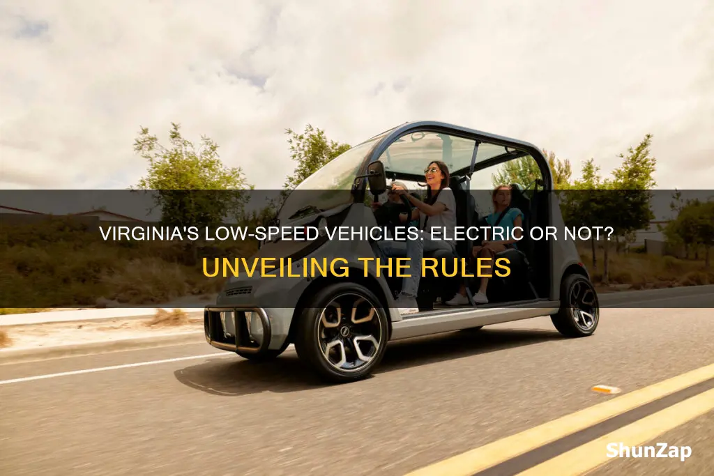 does a virginia low speed vehicle have to be electric