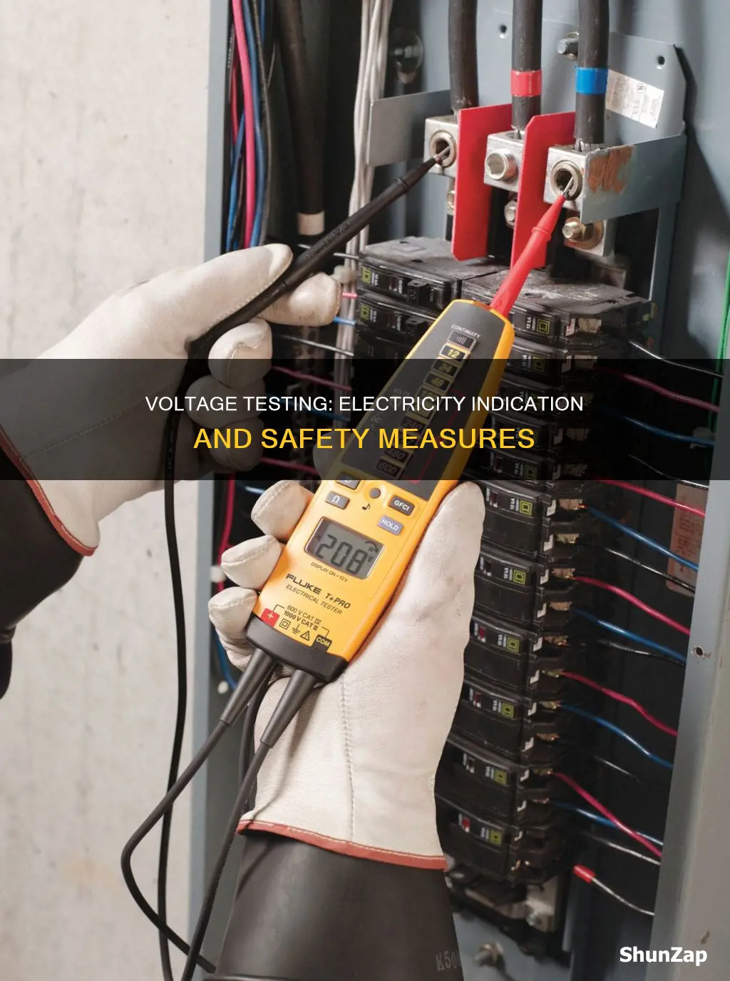 does a voltage test indicate a electricity