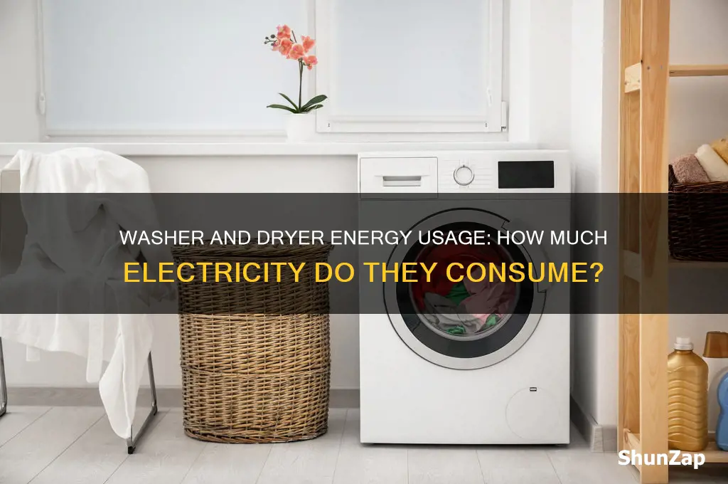 does a washer and dryer use a lot of electricity