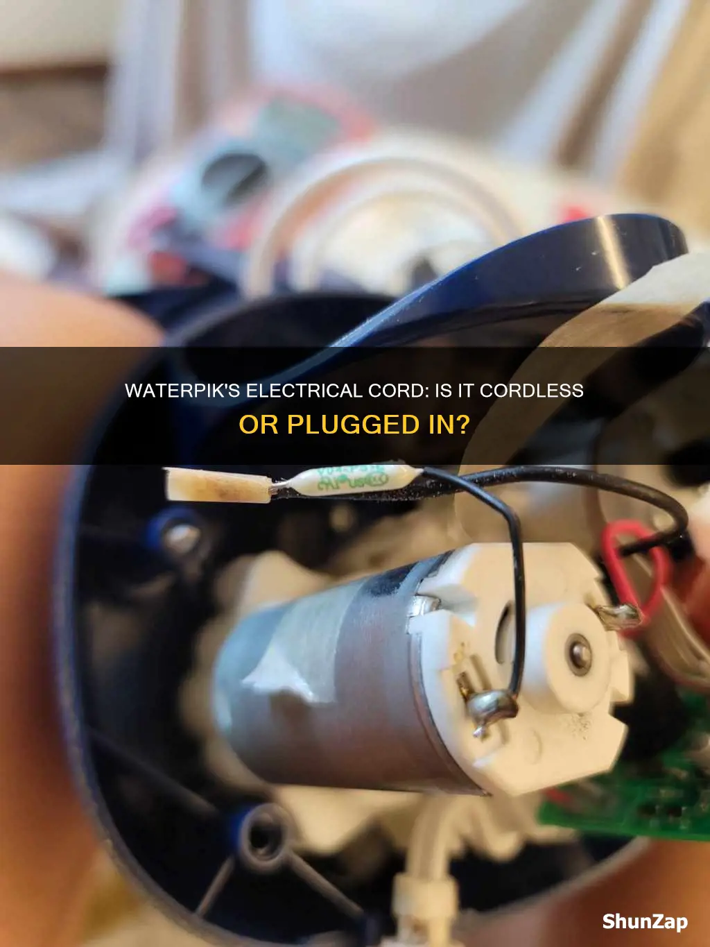 does a waterpik have an electrical cord