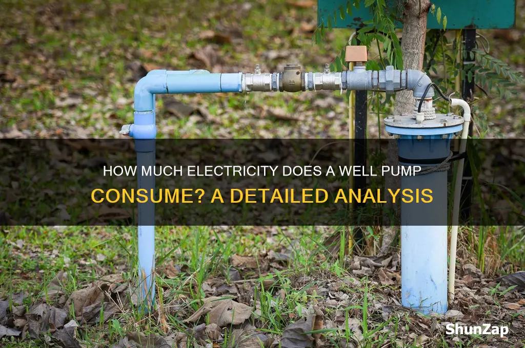 does a well pump use a lot of electricity