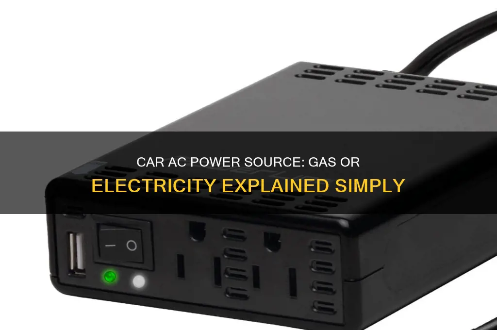 does ac use gas or electricity in a car