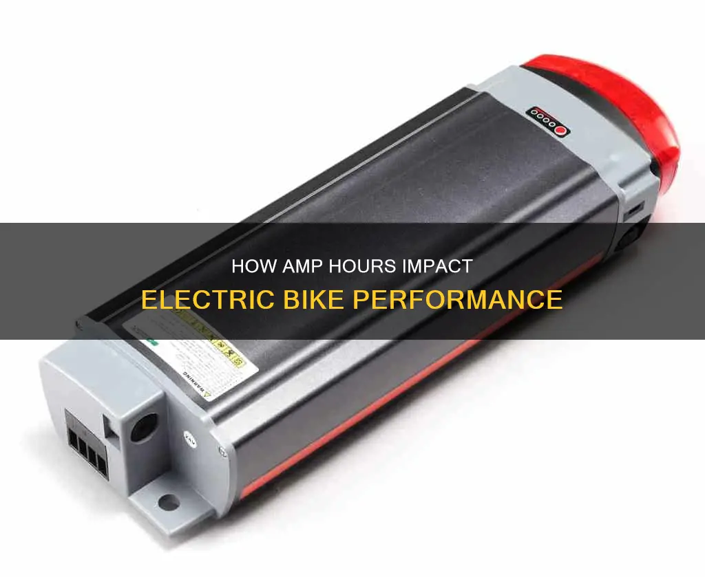 does amp hours affect an electric biycyle