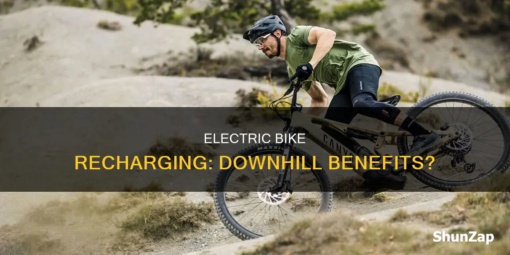 does an electric bike recharge when you go down hill