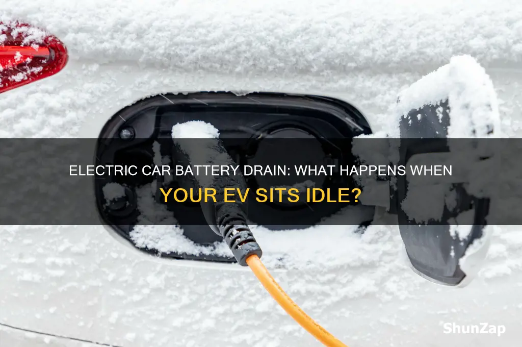does an electric car lose its charge if not used