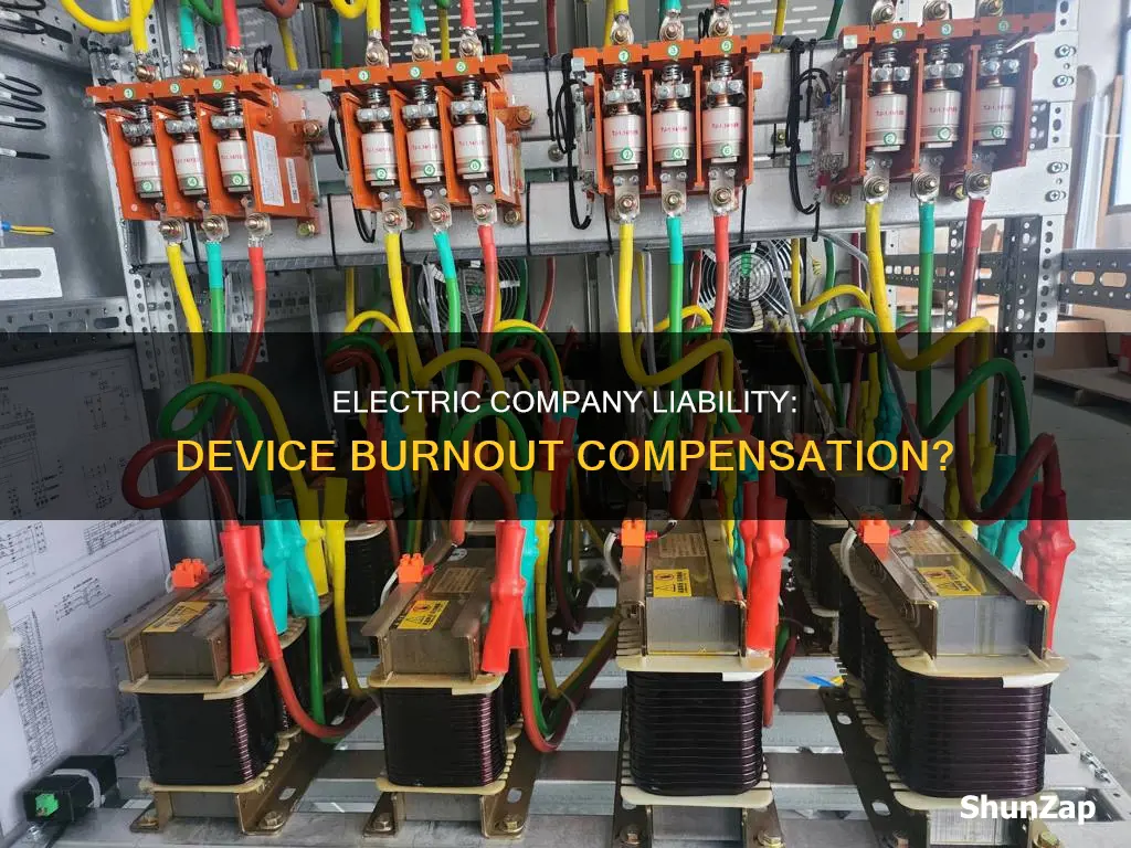 does an electric company compansate for device burnouts