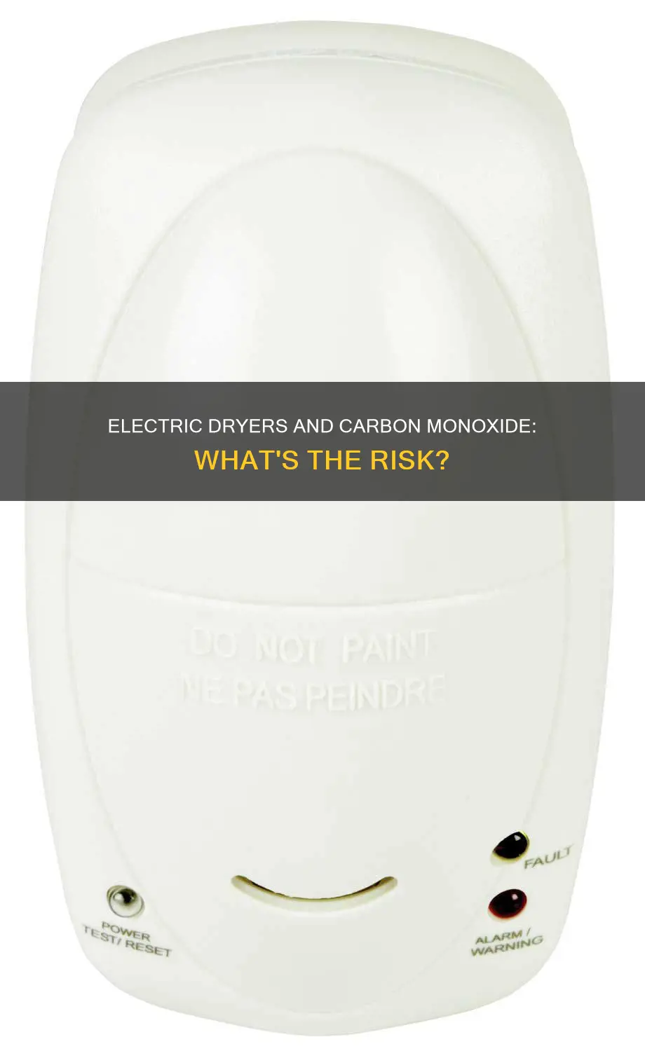 does an electric dryer emit carbon monoxide