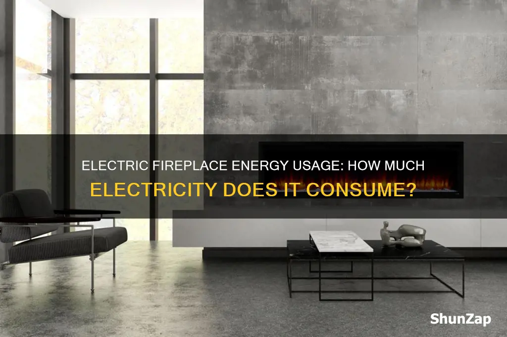 does an electric fireplace use a lot of electricity
