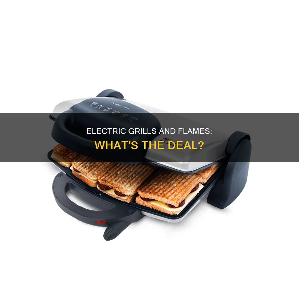 does an electric grill have a flame