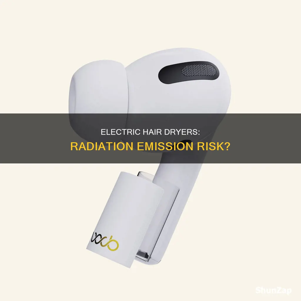 does an electric hair dryer emit radiation