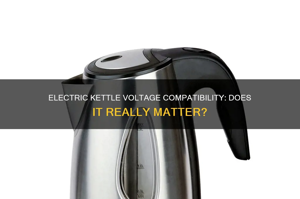 does an electric kettle care what voltage it gets