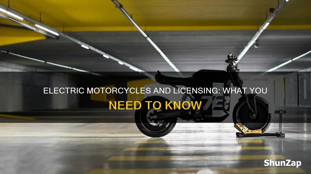 does an electric motorcycle require a license