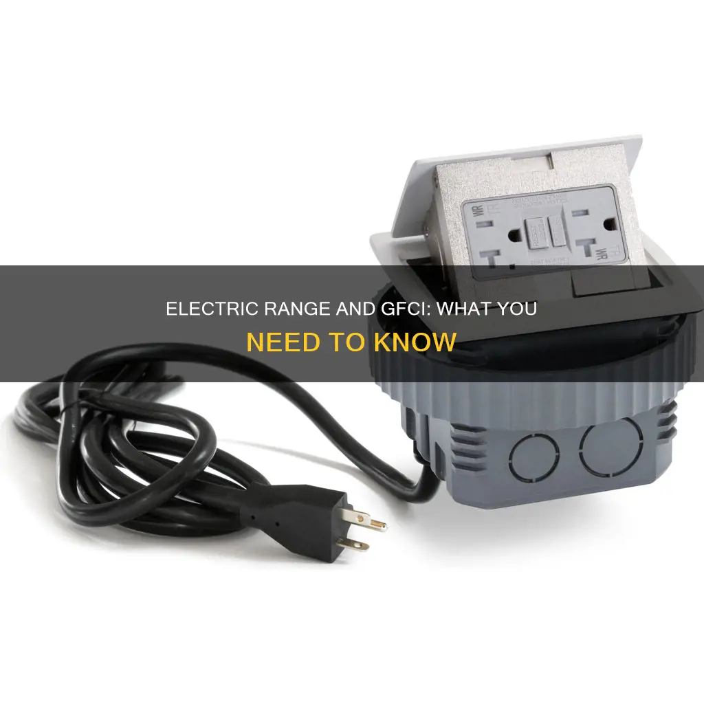 does an electric range require gfci protection