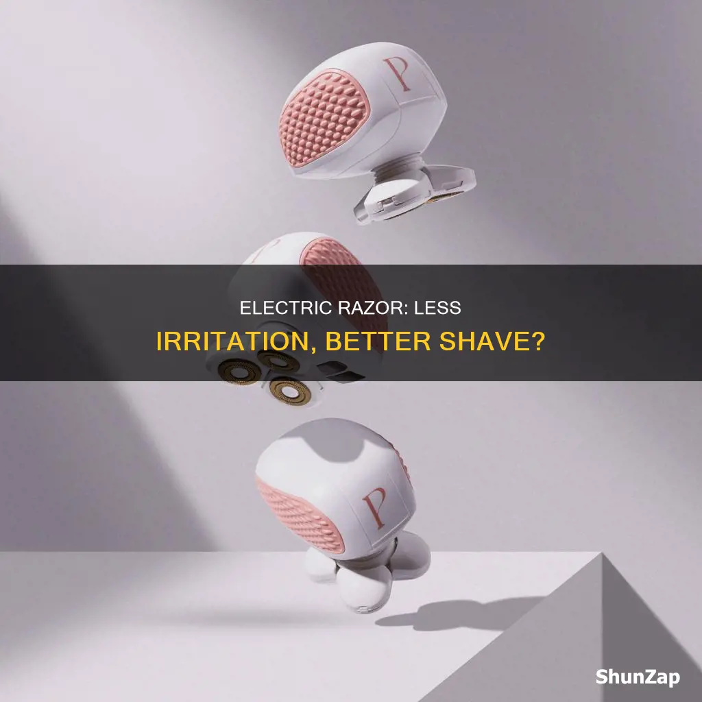 does an electric razor cause less irritation