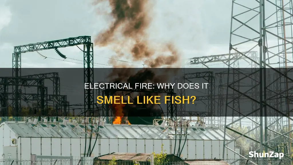 does an electrical fire smell like fish