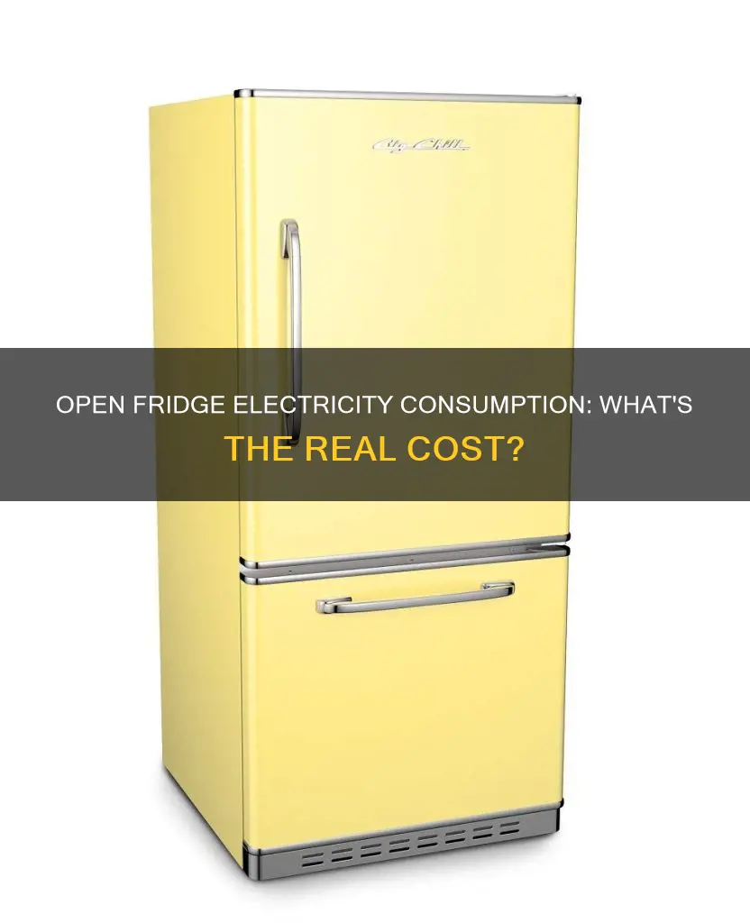 does an open fridge consume more electricity