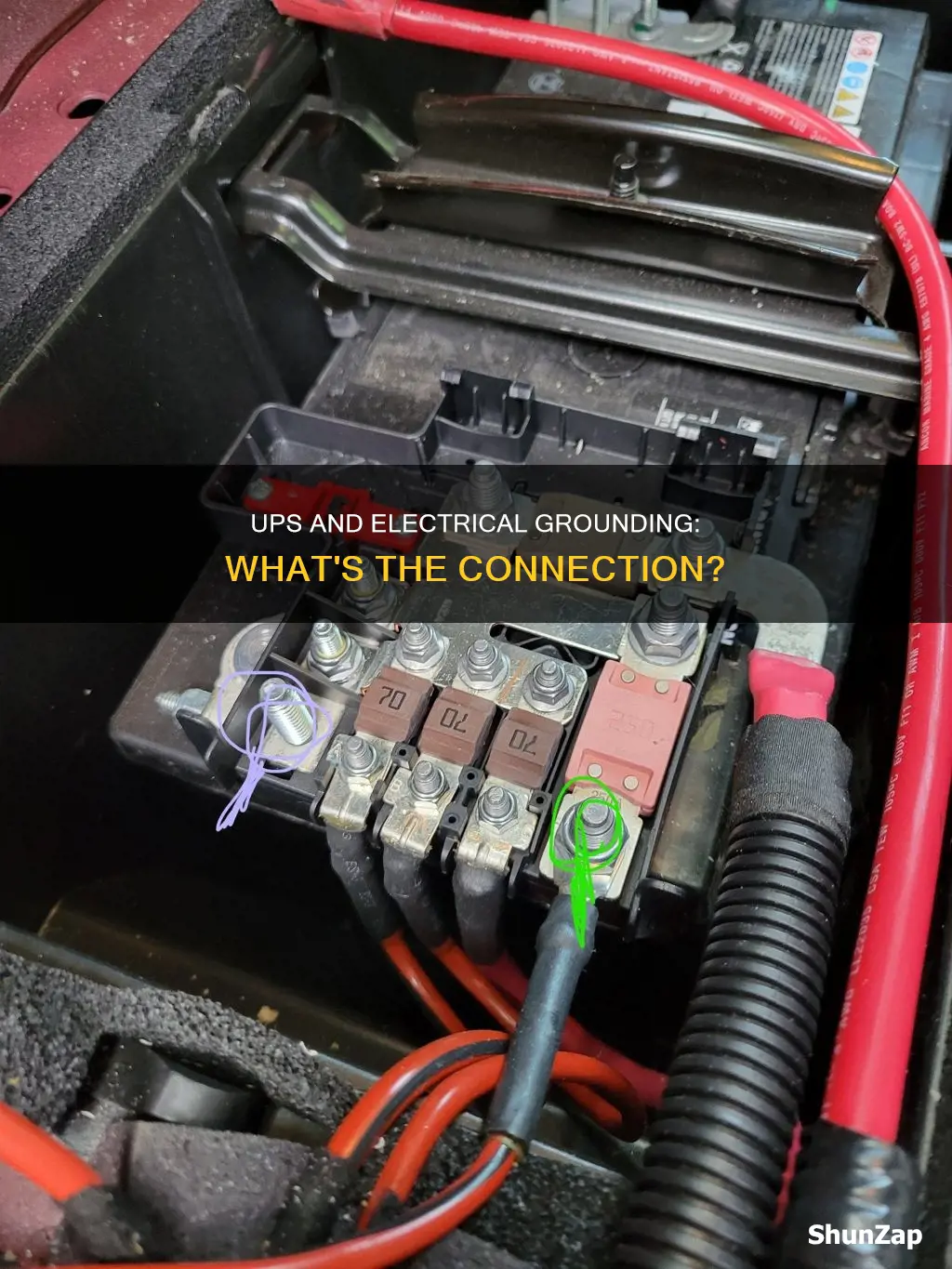 does an ups provide a electrical ground