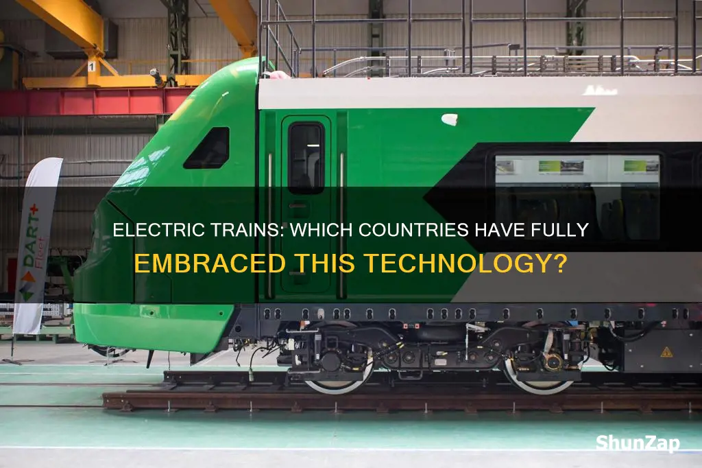 does any countries have fully electric trains