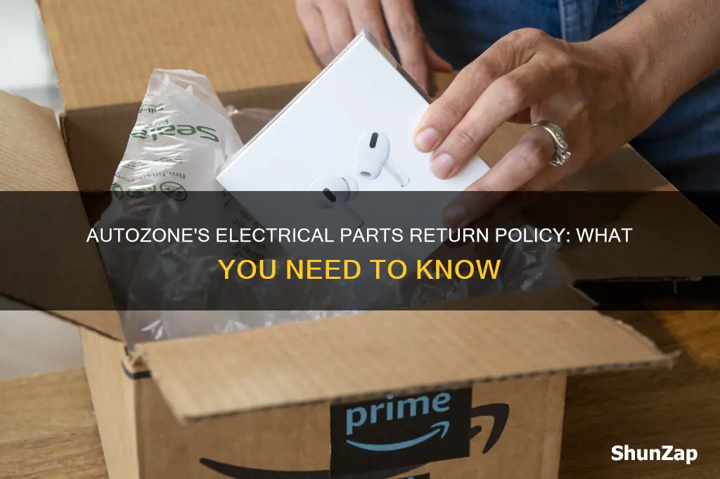 does autozone accept returns on electrical parts