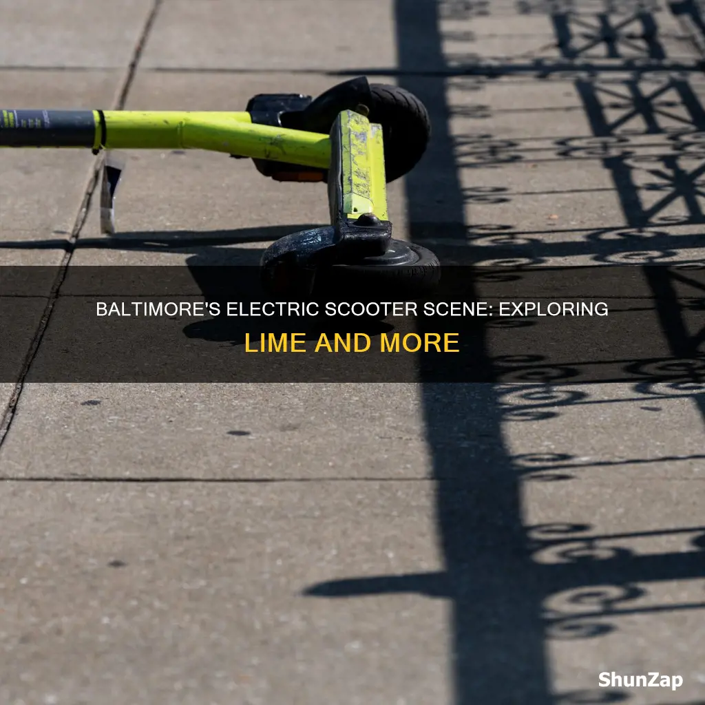does baltimore have electric scooter lime etc