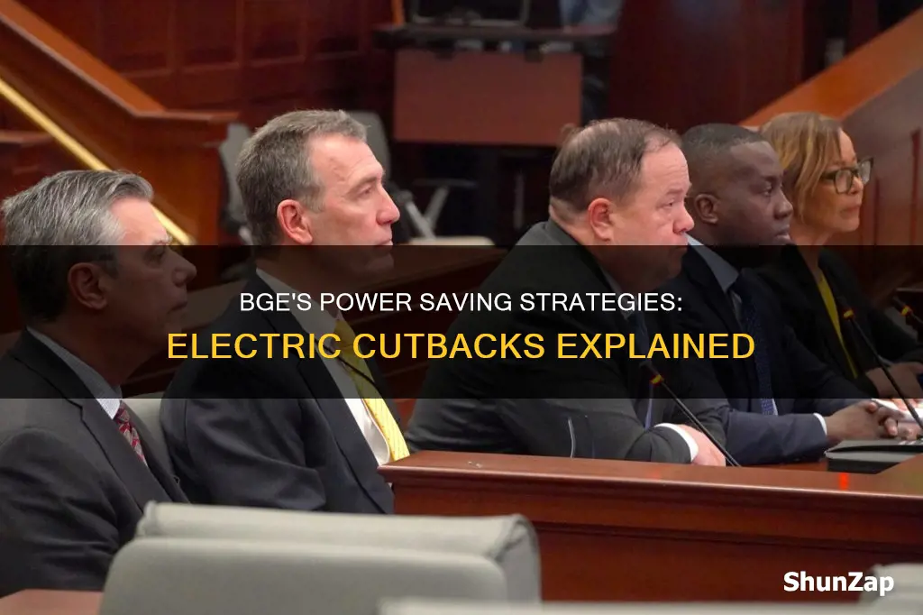 does bge cut back electric at times